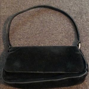 Black velvet bag